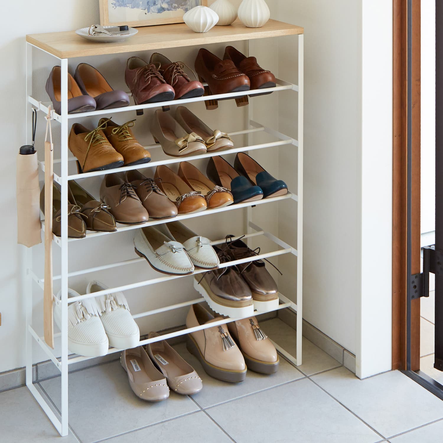 This Shoe Rack is So Stylish It s Part of My Decor Apartment Therapy